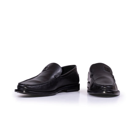 Mocassino in Pelle Modello College con Logo