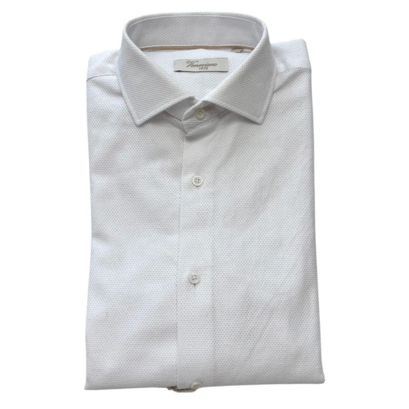 Camicia regular con trama tono su tono VENEZIANO 1973