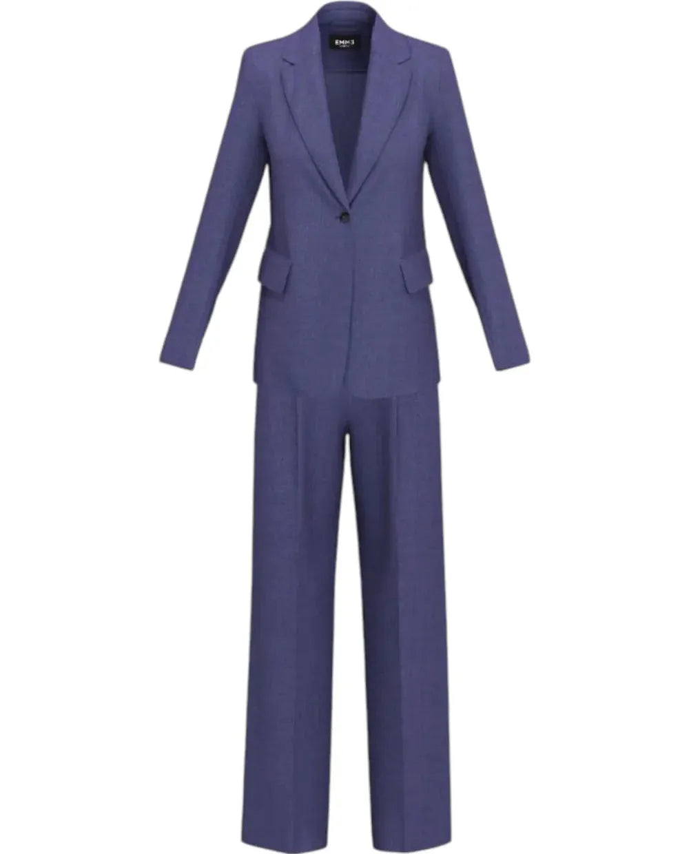 Tailleur con Giacca Monobottone Regular e Pantalone Ampio con Pence EMME MARELLA