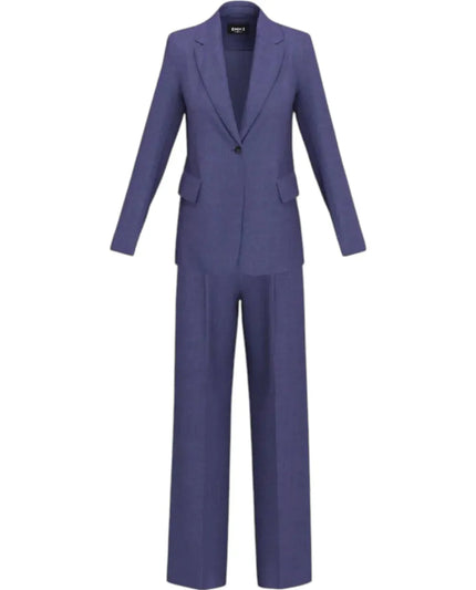 Tailleur con Giacca Monobottone Regular e Pantalone Ampio con Pence EMME MARELLA