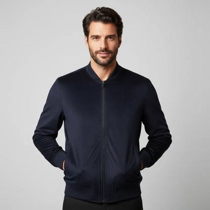 Giubbotto modello bomber in camoscio