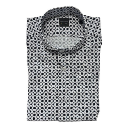 Camicia I181580 con collo piccolo e fantasia BOTTEGA ARTIGIANA