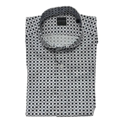 Camicia I181580 con collo piccolo e fantasia BOTTEGA ARTIGIANA