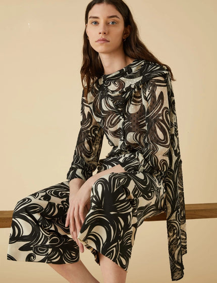 Pantalone CAPUA dritto in crêpe