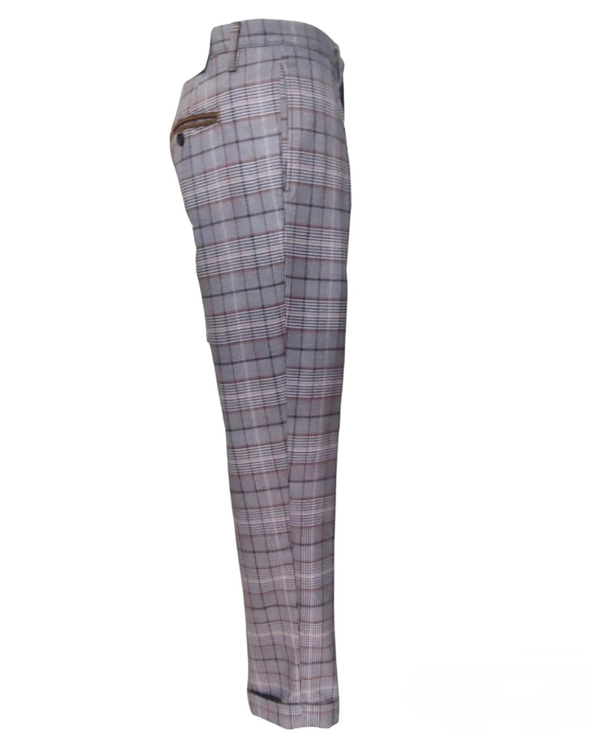 Pantalone 2410R Tasche Filo a Quadri ALTATENSIONE — vista aggiuntiva 3 | WEMAX