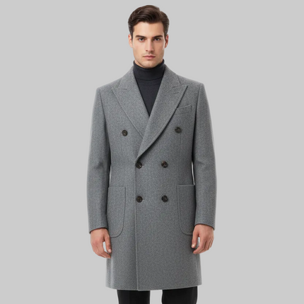 Cappotto CP0028 Doppio Petto Collo Sciallato