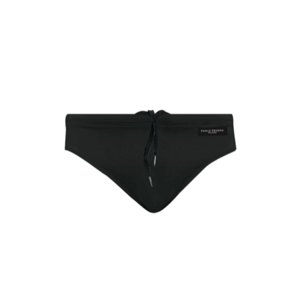 Costume PP1003 slip elasticizzato con lacci e logo.