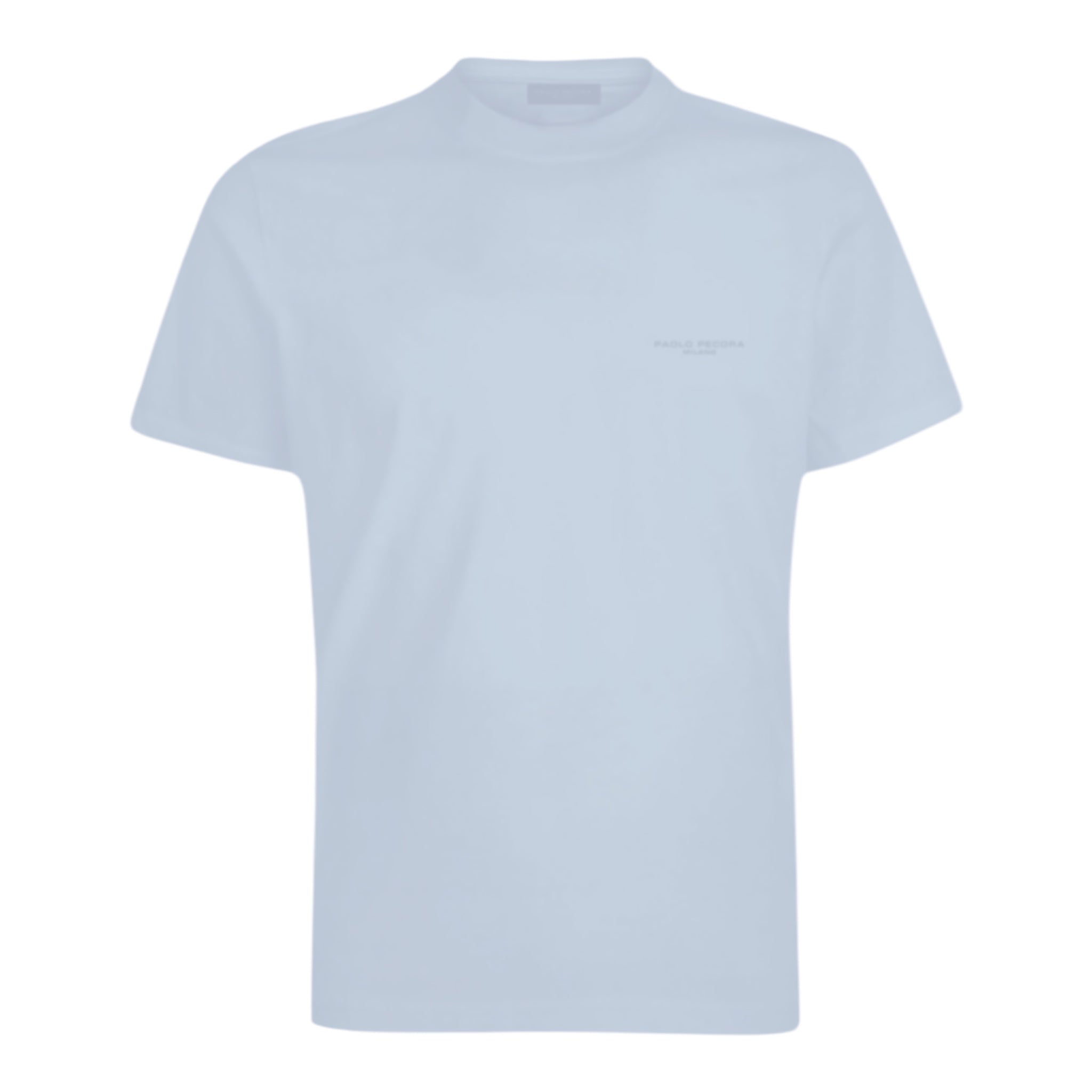 T-Shirt giro collo fit regolare con logo PAOLO PECORA