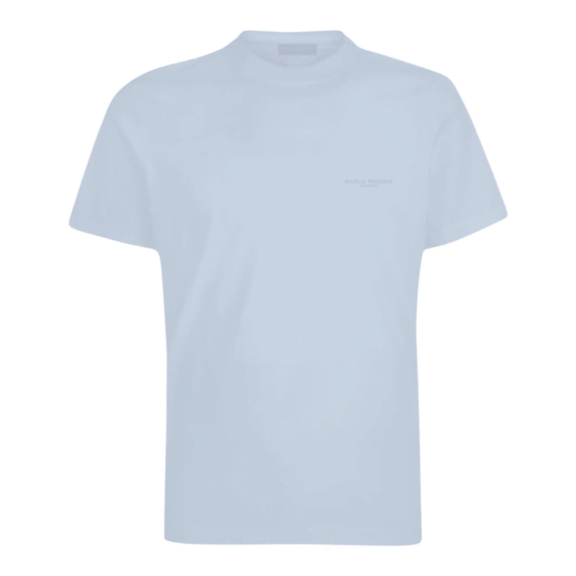 T-Shirt giro collo fit regolare con logo PAOLO PECORA