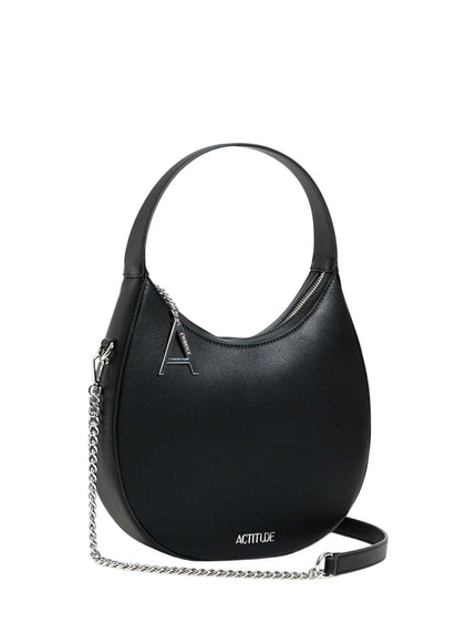 Borsa modello hobo con logo in metallo TWINSET ACTITUDE