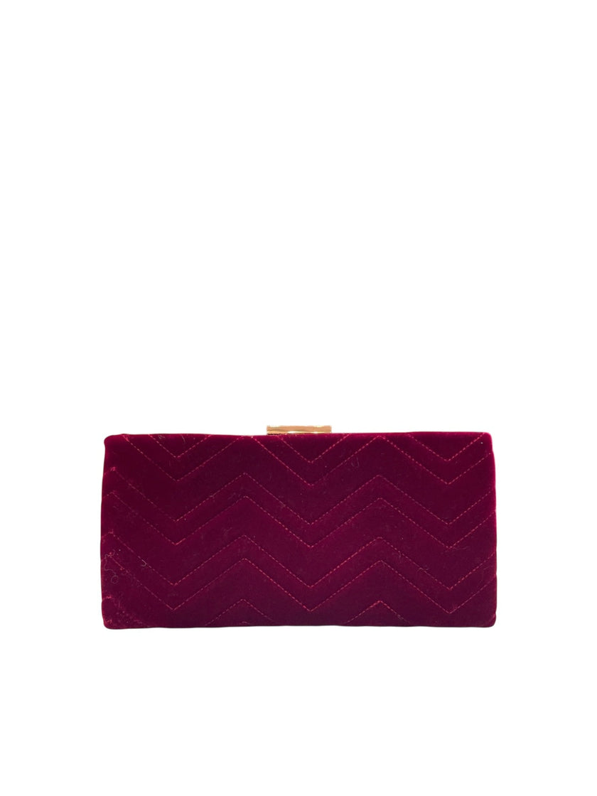 Borsa clutch in velluto stampato OLGA BERG
