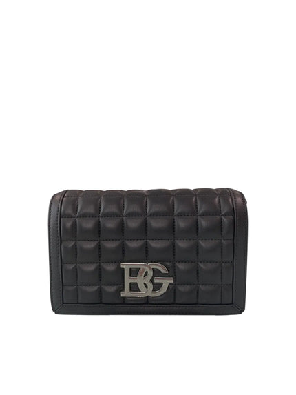 Borsa in pelle trapuntata con chiusura cluch e doppia tracolla BLUGIRL