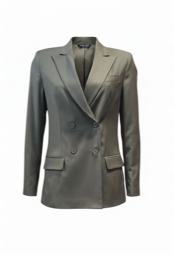 Giacca Doppio Petto con Rever a Lancia