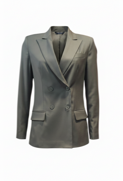 Giacca Doppio Petto con Rever a Lancia