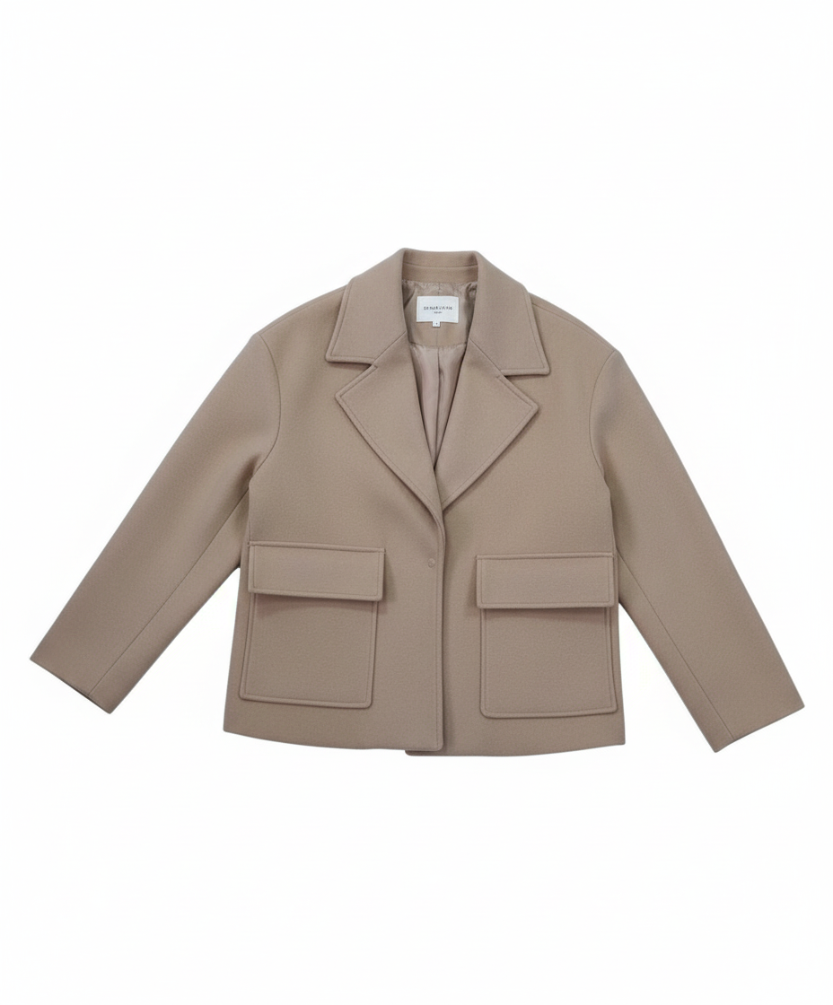 Giubbino In Panno Lana Over Fit