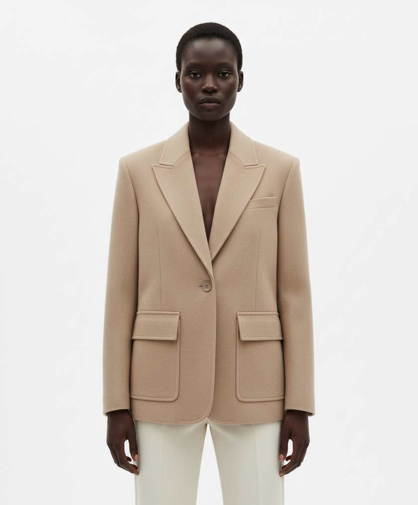 Giubbino In Panno Lana Over Fit