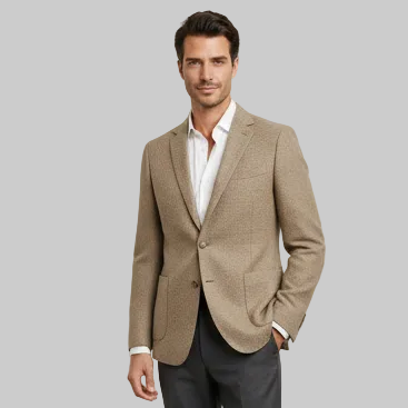 Giacca 93161 Slim 2 Bottoni Tessuto Diagonale