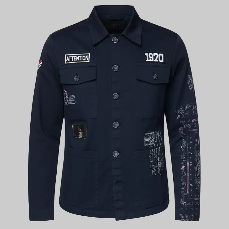 Giacca OS50 Sahariana con Stampe & Toppe Applicate