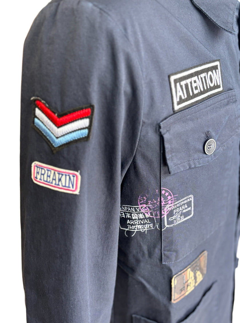 Giacca Sahariana con Tasche a Toppe e Taschini al Petto ANIMA