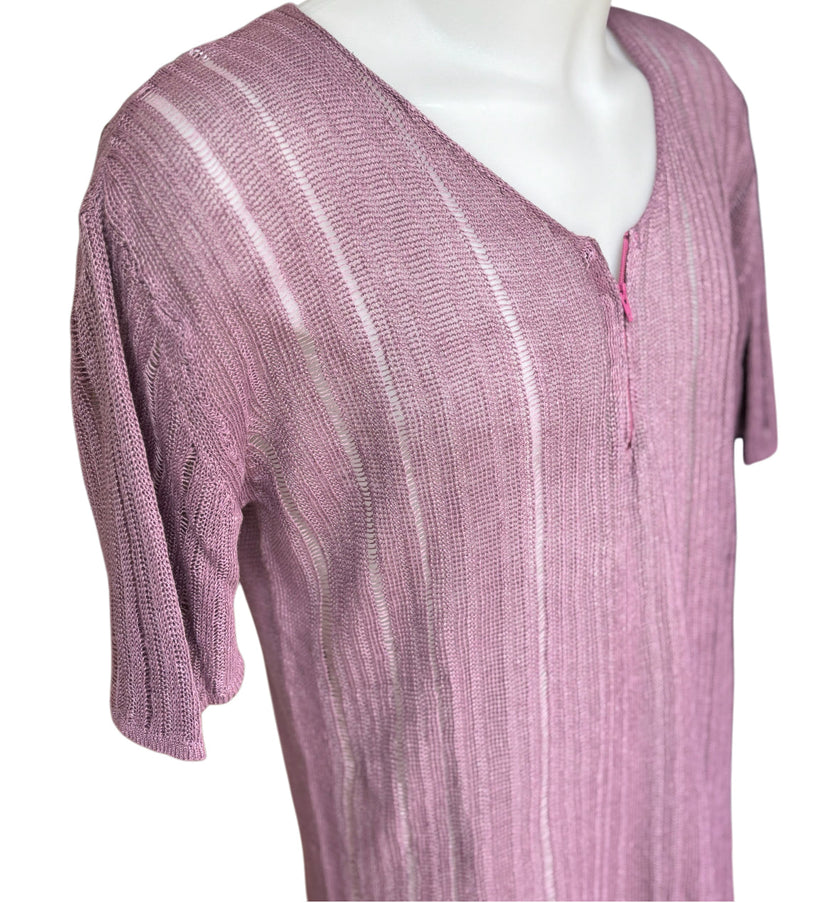 T-Shirt con Collo a Punta ANIMA