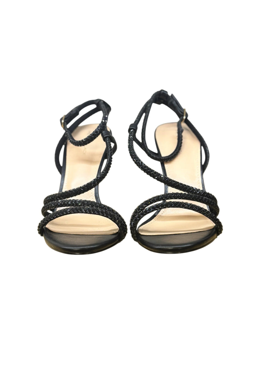 Sandalo A Fascia Swarovski con Tacco PENNYBLACK