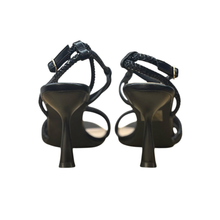 Sandalo A Fascia Swarovski con Tacco PENNYBLACK