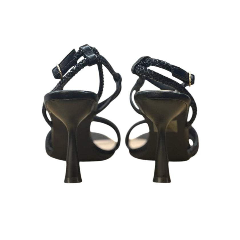 Sandalo A Fascia Swarovski con Tacco PENNYBLACK