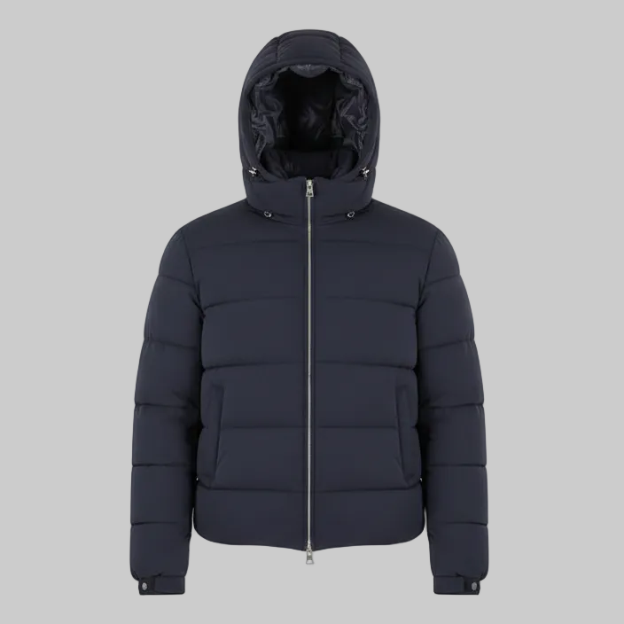 Piumino  T427 Uomo Corto con Cappuccio