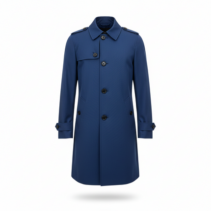 Trench Uomo Sfoderato con Mostrina Spalle