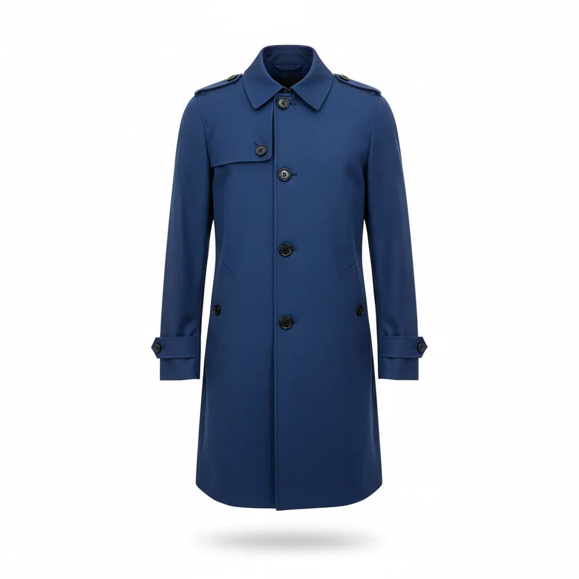 Trench Uomo Sfoderato con Mostrina Spalle