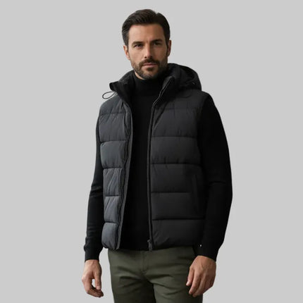 Piumino T426 Modello Gilet con Cappuccio