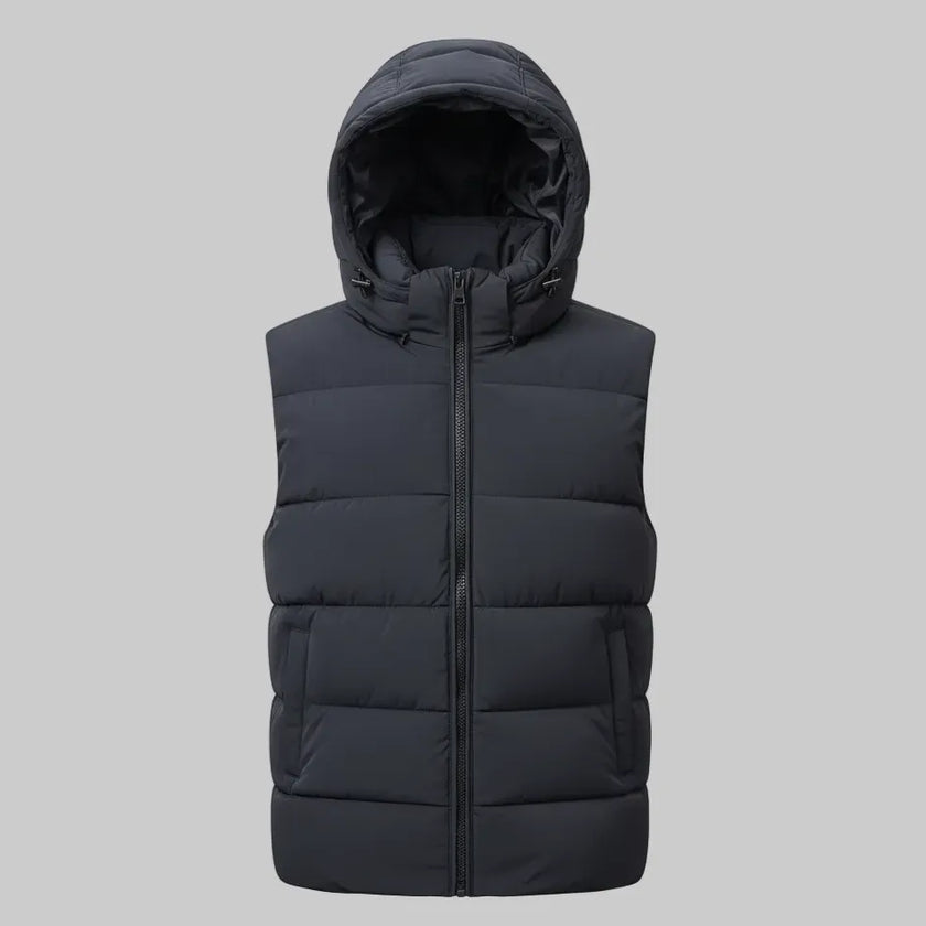 Piumino T426 Modello Gilet con Cappuccio