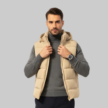 Piumino T426 Modello Gilet con Cappuccio