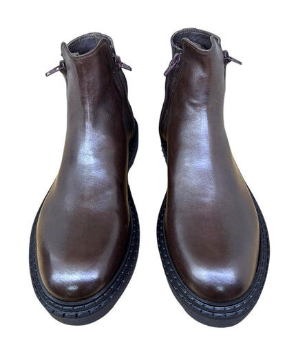 Stivale D31204 mezzo collo con zip laterali nascoste