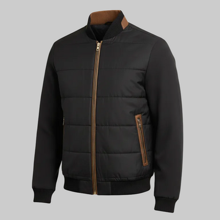 Giubbotto GB22 Bomber Dettagli In Eco Pelle