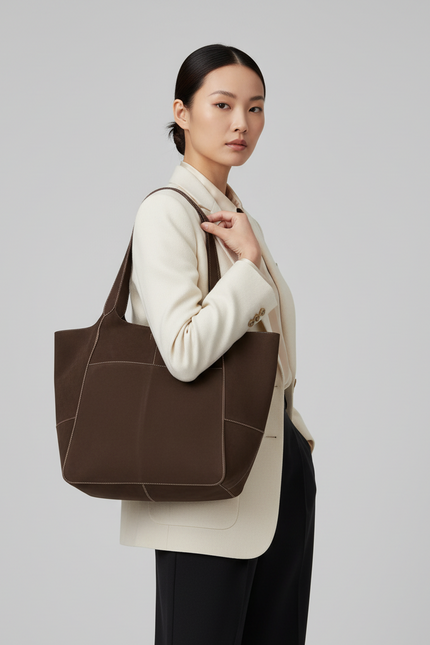 BORSA 500114 TAGLIO VIVO SCAMOSCIATA