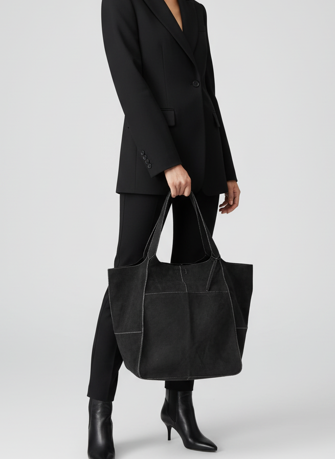 BORSA 500114 TAGLIO VIVO SCAMOSCIATA