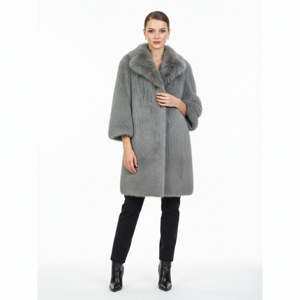 ECO PELLICCIA MIDI SG401 IN LUREX