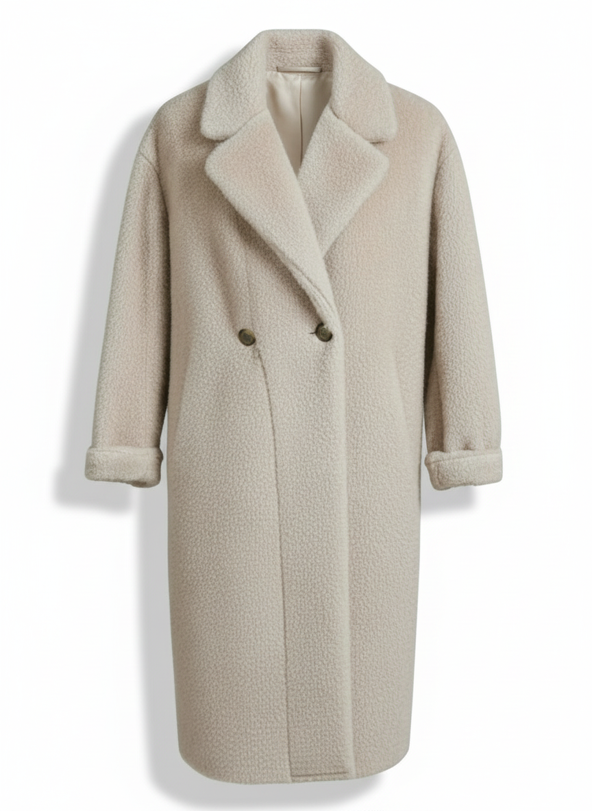 CAPPOTTO SG406 DOPPIO PETTO FAKE MINK