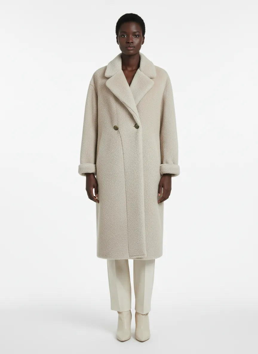 CAPPOTTO SG406 DOPPIO PETTO FAKE MINK