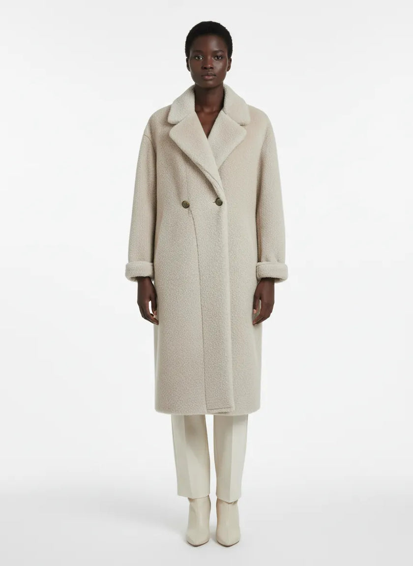 CAPPOTTO SG406 DOPPIO PETTO FAKE MINK