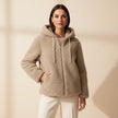 ECO PELLICCIA CORTA SG417 CON CAPPUCCIO