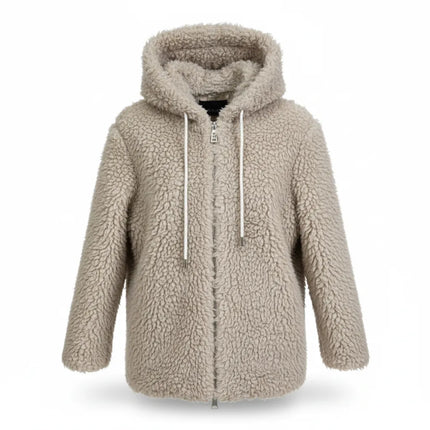 ECO PELLICCIA CORTA SG417 CON CAPPUCCIO