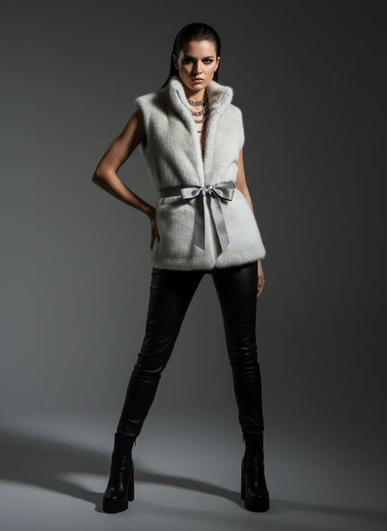 GILET ECO PELLICCIA SG404 DOUBLE FACE