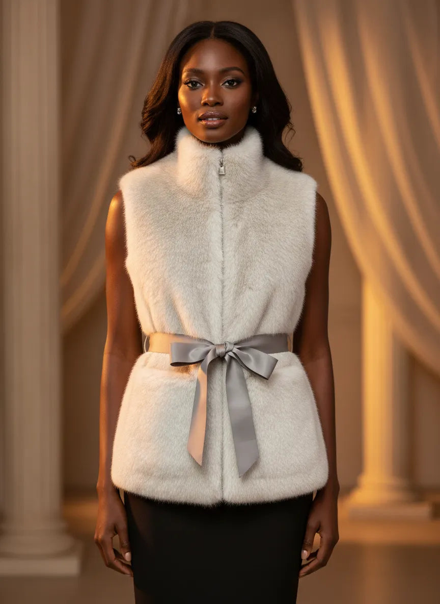 GILET ECO PELLICCIA SG404 DOUBLE FACE