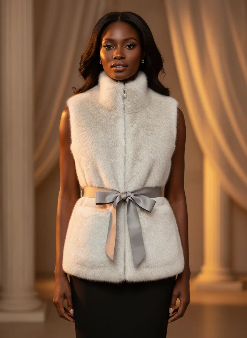 GILET ECO PELLICCIA SG404 DOUBLE FACE