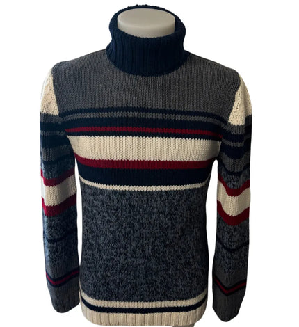 Maglia Collo Alto Rigata