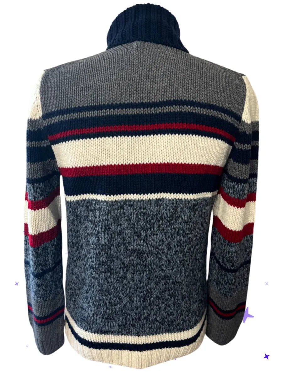 Maglia Collo Alto Rigata