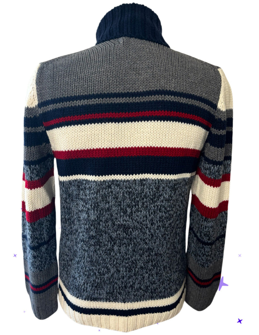 Maglia Collo Alto Rigata