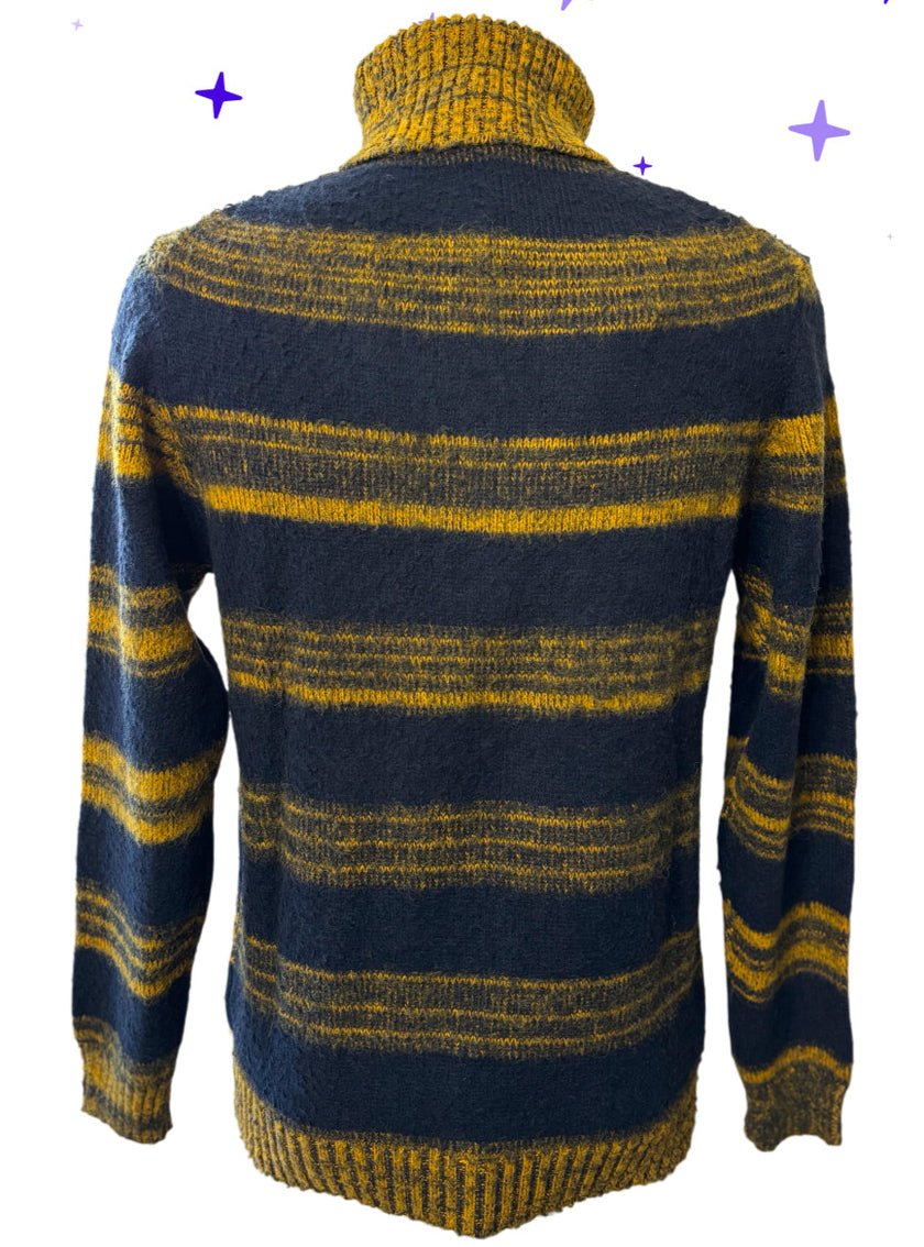 Maglia Collo Alto Rigata Fasce Larghe